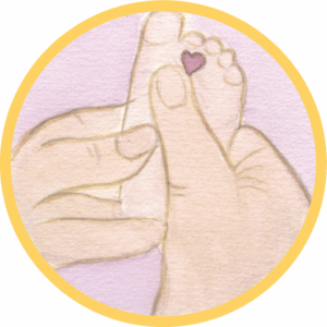 Accompagnement réflexologie plantaire pédiatrique